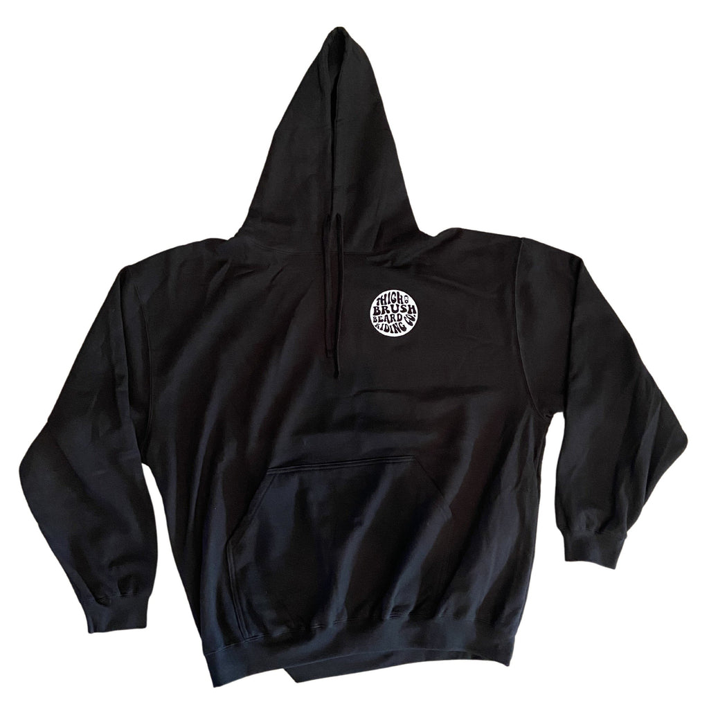 THIGHBRUSH® BEARD RIDING COMPANY - Unisex Hooded Sweatshirt - Black - 