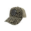 THIGHBRUSH® BEARD RIDING COMPANY - Criss-Cross Ponytail Trucker Snapback Hat - Leopard
