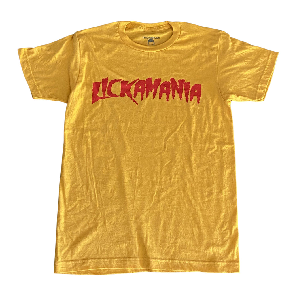 THIGHBRUSH® - LICKAMANIA - Men's T-Shirt - Yellow Gold