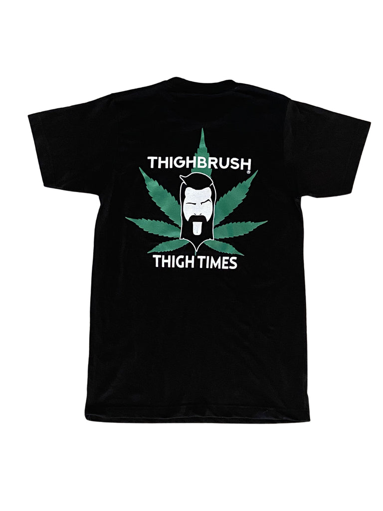 THIGHBRUSH® - THIGH TIMES - Men's T-Shirt - Black