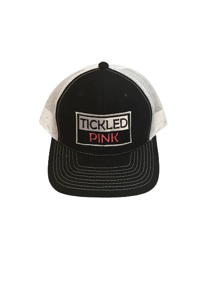 THIGHBRUSH® "Tickled Pink" - Trucker Snapback Hat  - Black and White