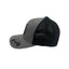 THIGHBRUSH® APPAREL COMPANY- Trucker OSFA Mesh FlexFit Hat with Leather Patch - Heather Grey and Black