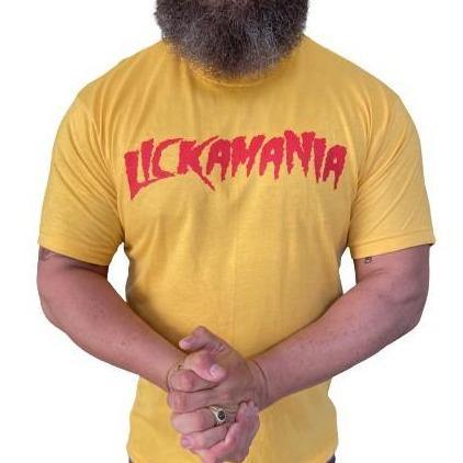 PREMIUM EDITION - THIGHBRUSH® - "LICKAMANIA" - Men's T-Shirt - Yellow Gold