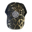 THIGHBRUSH® BEARD RIDING COMPANY - Criss-Cross Ponytail Trucker Snapback Hat - Leopard with Black