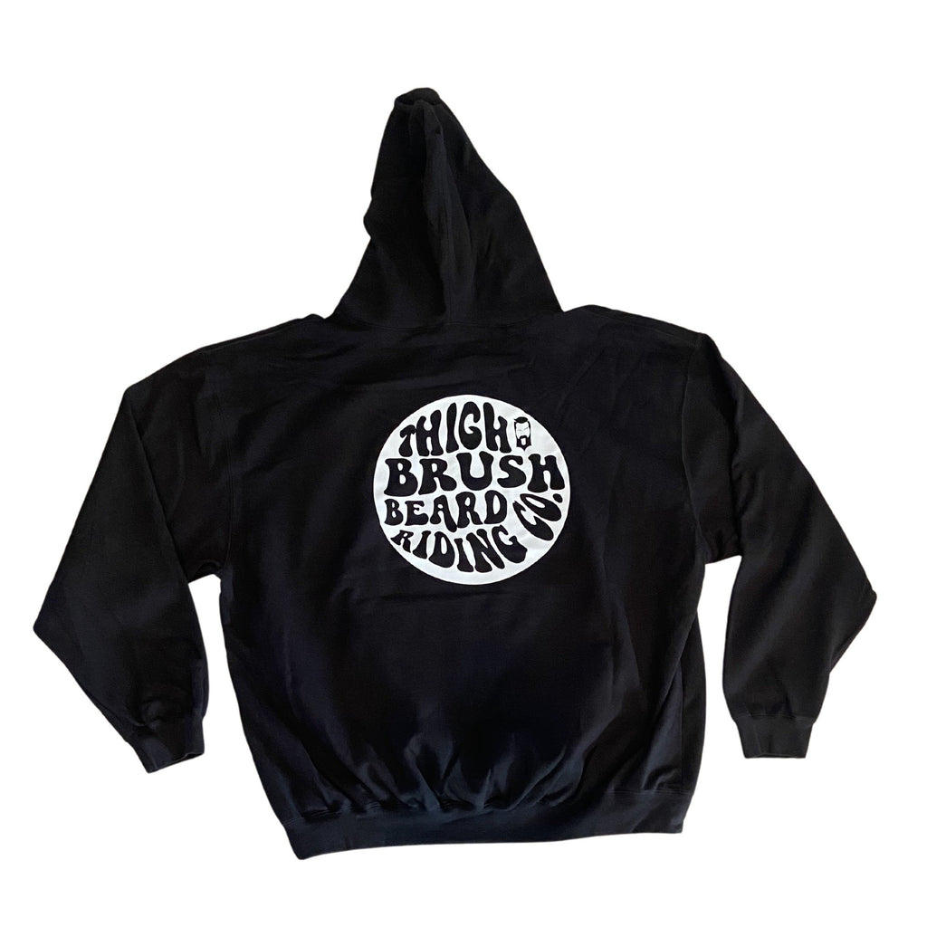 THIGHBRUSH® BEARD RIDING COMPANY - Unisex Hooded Sweatshirt - Black 