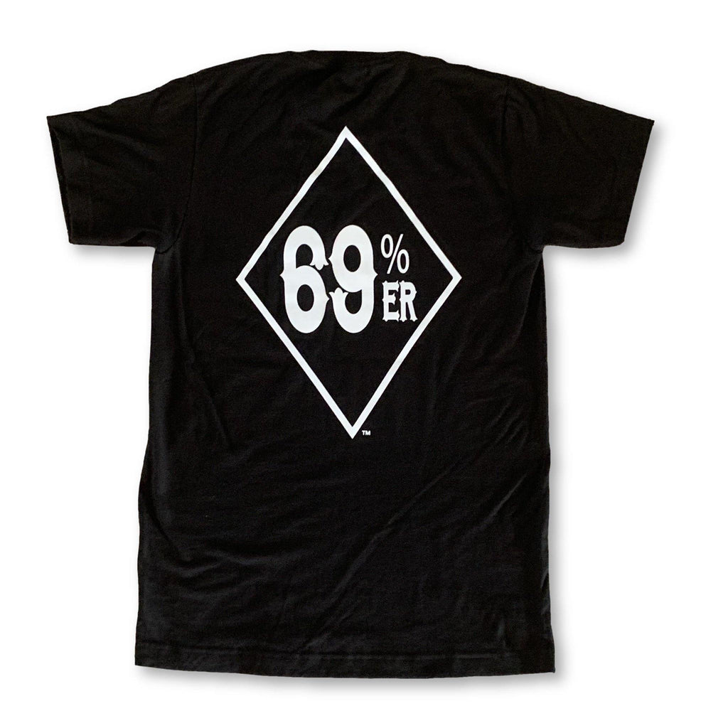 THIGHBRUSH® "69% ER™ DIAMOND COLLECTION" - Men's T-Shirt - Black