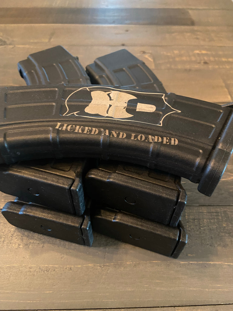 THIGHBRUSH® TACTICAL - “Licked and Loaded” - Custom 30 Round Magazine - AK47 - 