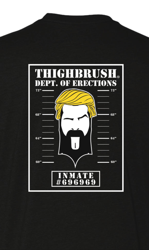 THIGHBRUSH® - INMATE #696969 - Men's T-Shirt - Charcoal