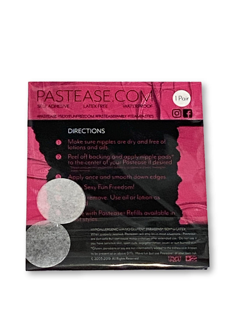 Pastease® Premium Pasties - THIGHBRUSH® "No Ink, No Pink!"- Cross in Black