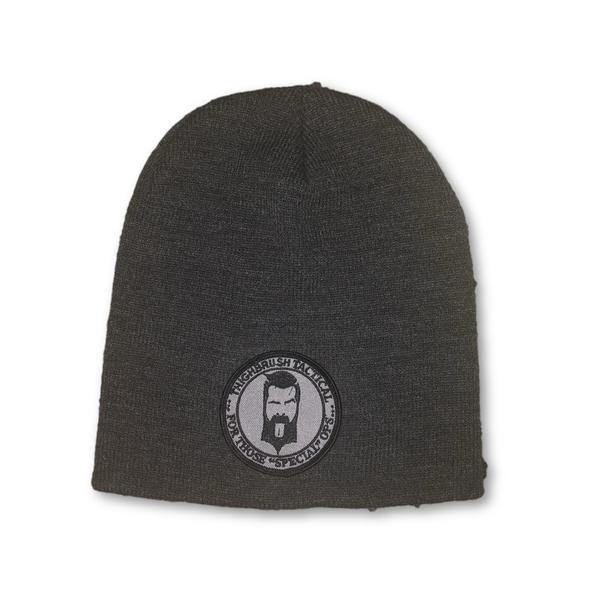 THIGHBRUSH® TACTICAL Beanies - "For Those Special Ops" Patch on Front - Charcoal - thighbrush