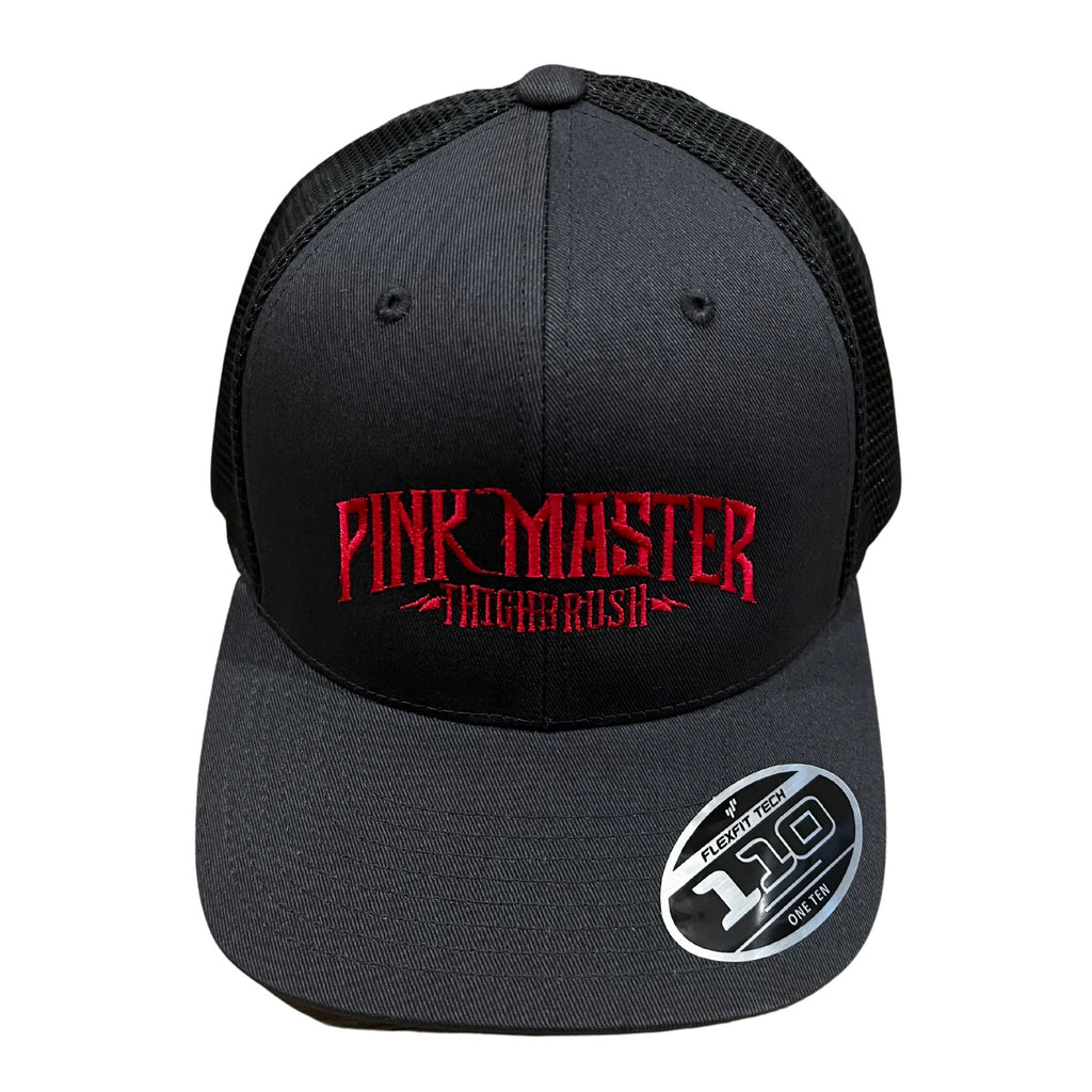 THIGHBRUSH® - PINK MASTER - Trucker Snapback Hat - Charcoal and Pink 