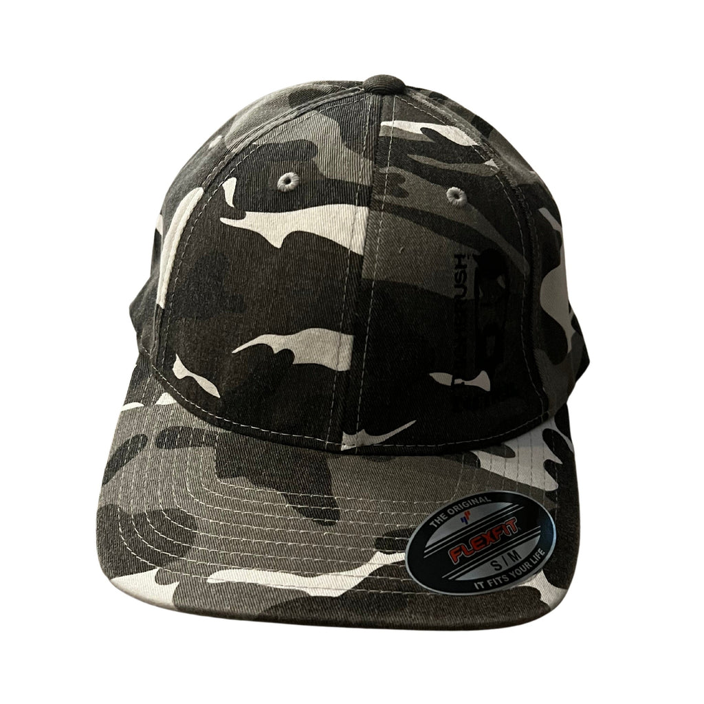 THIGHBRUSH® TACTICAL - FlexFit Hat - Camo - Black and Grey - Squeal Team Six