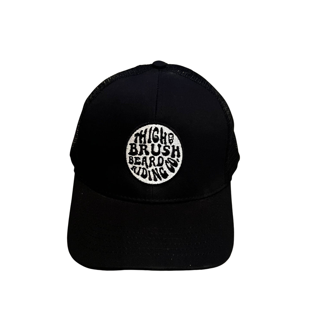 THIGHBRUSH® BEARD RIDING COMPANY - Ponytail Trucker Snapback Hat - Black