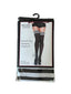 THIGHBRUSH® - Thigh Hi Socks - Double Striped Top - Black - Plain