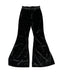 THIGHBRUSH® - Women's Velvet Bell Bottoms - Black
