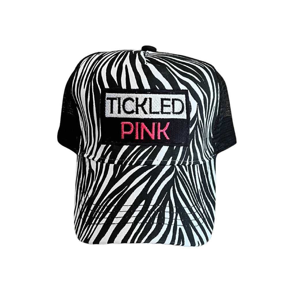 THIGHBRUSH® - TICKLED PINK - Trucker Snapback Hat - Zebra