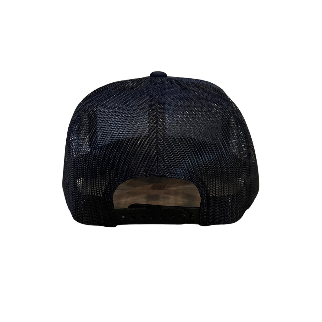 THIGHBRUSH® “OUTLAW" - Flat Bill Trucker Snapback Hat - Black