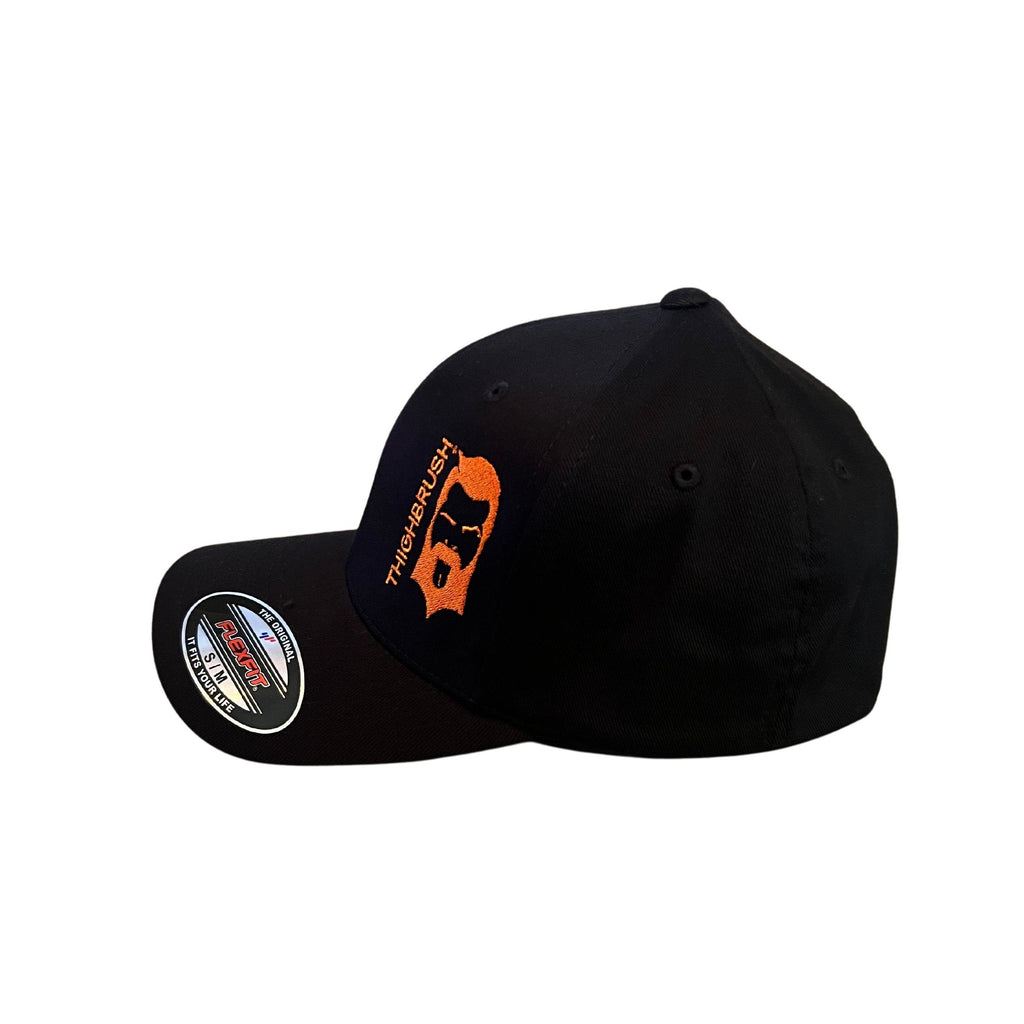 THIGHBRUSH® - FREE BEARD RIDES - FlexFit Hat - Black