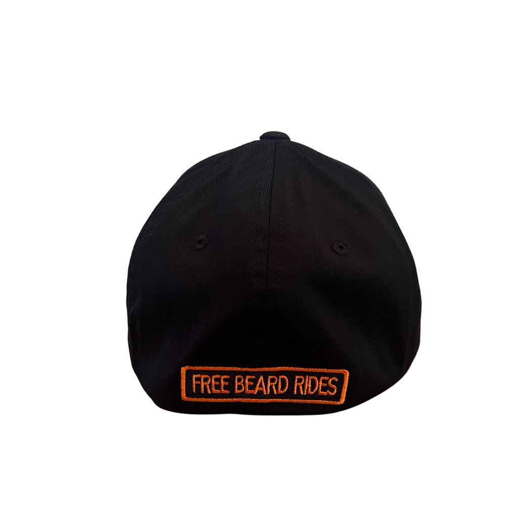 THIGHBRUSH® - FREE BEARD RIDES - FlexFit Hat - Black