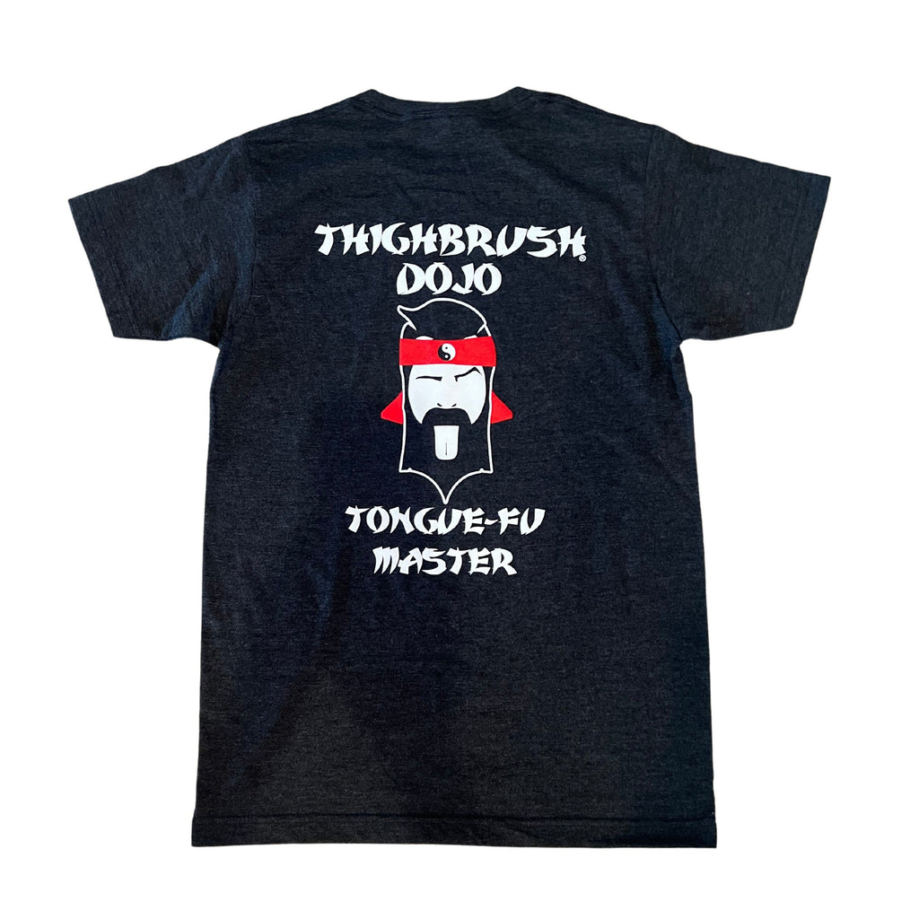 THIGHBRUSH® DOJO - TONGUE-FU MASTER - Men's T-Shirt - Charcoal Grey - 