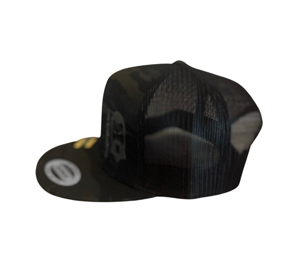 THIGHBRUSH® - Trucker Snapback Hat - Camo - Multicam Black - Flat Bill - 