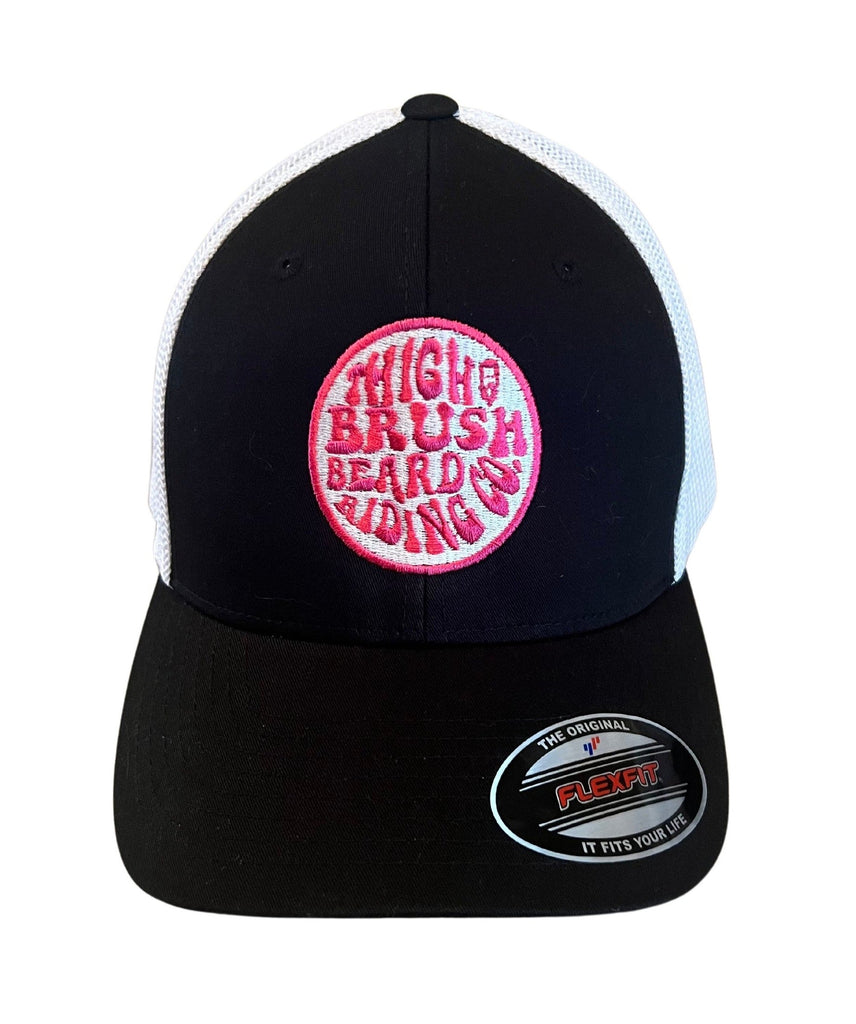 Bioflex Hat THIGHBRUSH® BEARD RIDING COMPANY - FlexFit Hat - Breast Cancer Awareness