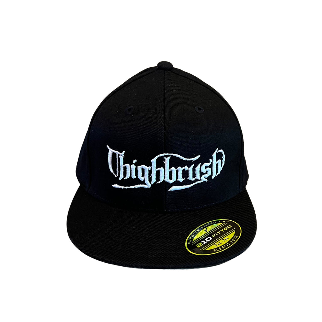 THIGHBRUSH® "OUTLAW" - Flat Bill FlexFit Hat - Black 