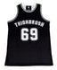 THIGHBRUSH® ATHLETICS - THIGHBRUSH 69 - MEN'S BASKETBALL JERSEY - BLACK