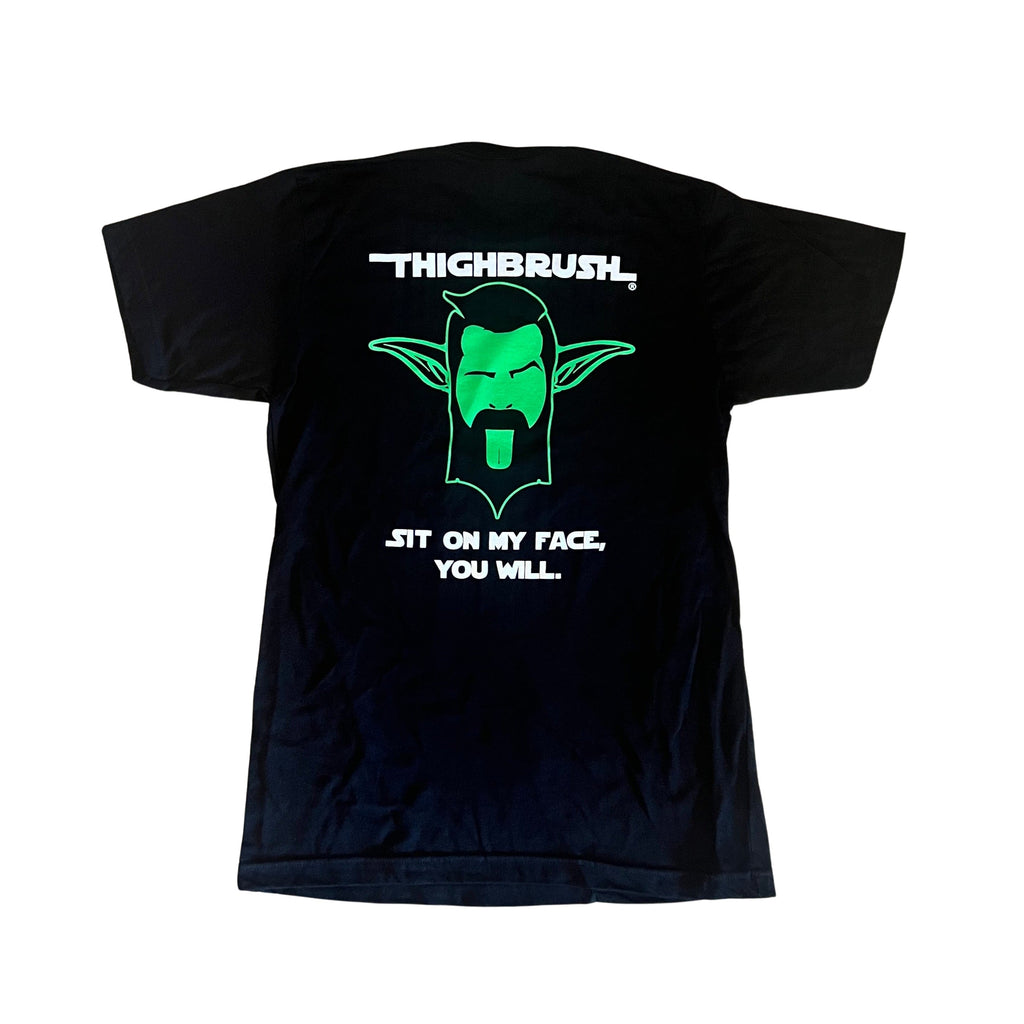 THIGHBRUSH® JEDI - SIT ON MY FACE, YOU WILL - Men's T-Shirt - Black