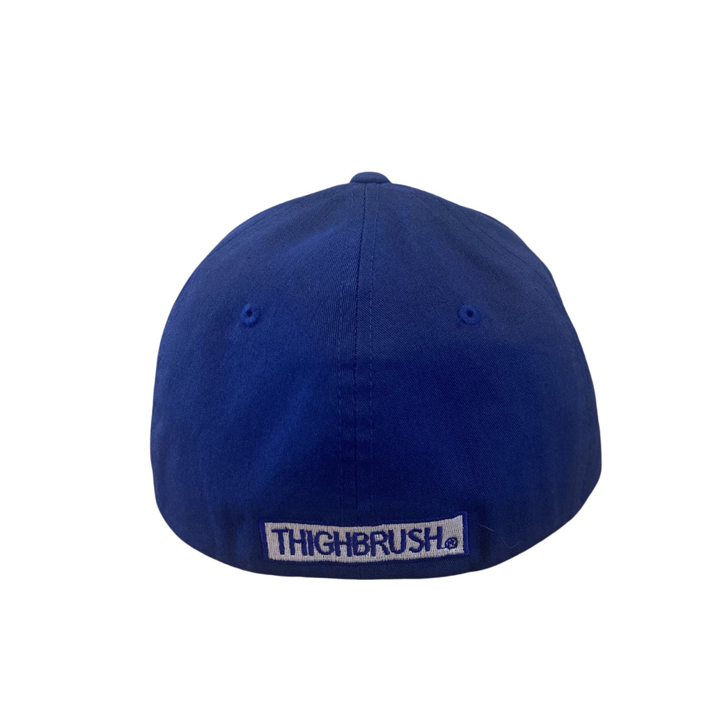 THIGHBRUSH® - FlexFit Hat - Royal Blue with White