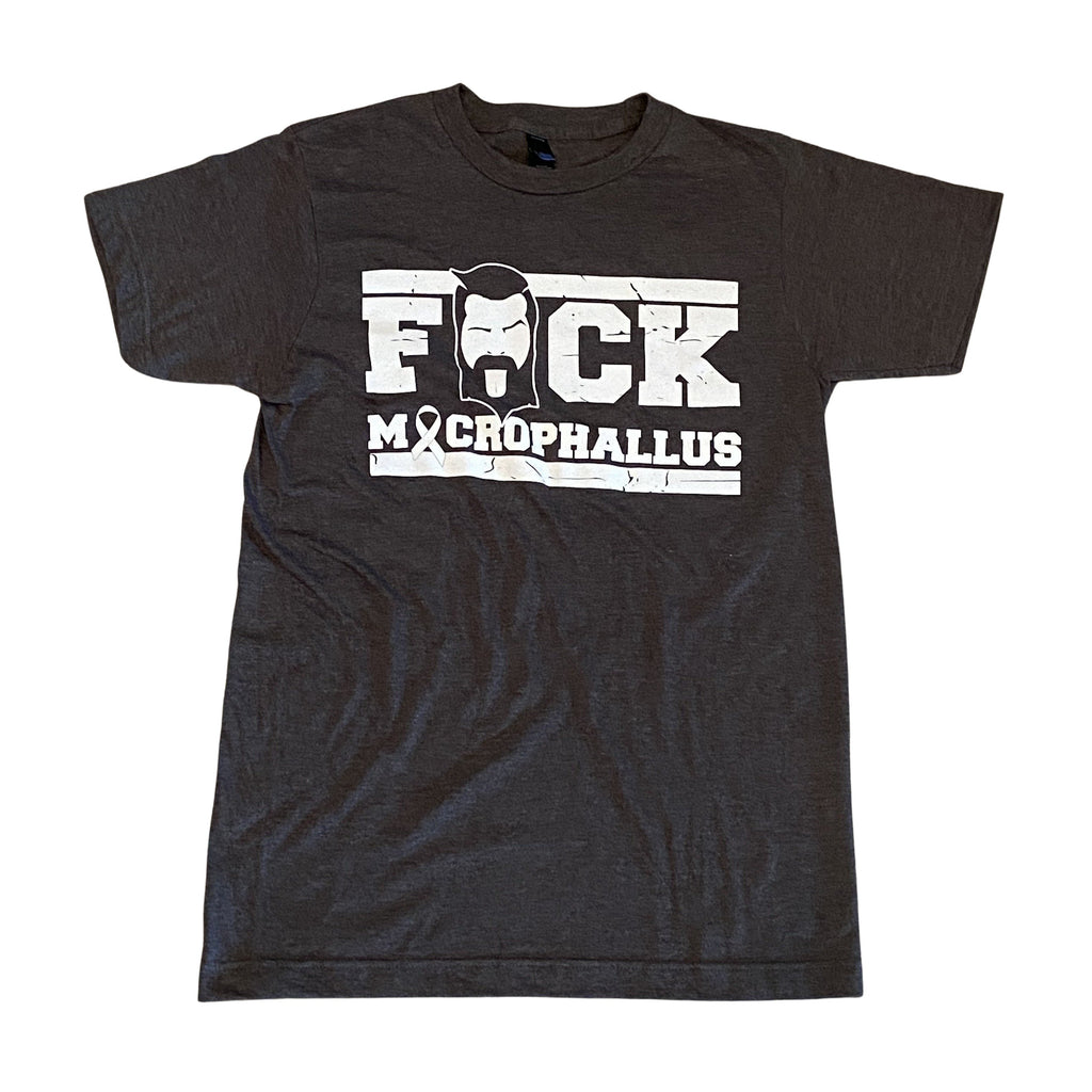 THIGHBRUSH® - "F-UCK MACROPHALLUS" - Men's T-Shirt - Charcoal Grey
