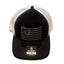 THIGHBRUSH® Patriotic Trucker Snapback Hat - Black and White