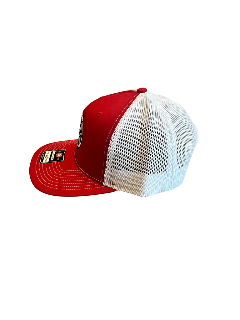 THIGHBRUSH® BEARD RIDING COMPANY - Trucker Snapback Hat - Red/White