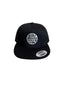 THIGHBRUSH® BEARD RIDING COMPANY - Trucker Snapback Hat - Black - Flat Bill