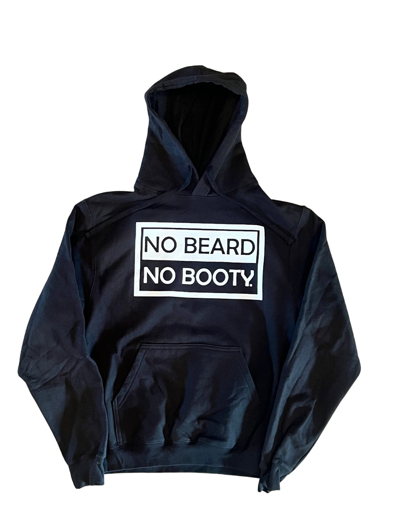 NO BEARD NO BOOTY® COLLECTION by THIGHBRUSH® - Unisex Hooded Sweatshirt - Black
