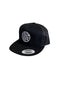 THIGHBRUSH® BEARD RIDING COMPANY - Trucker Snapback Hat - Black - Flat Bill