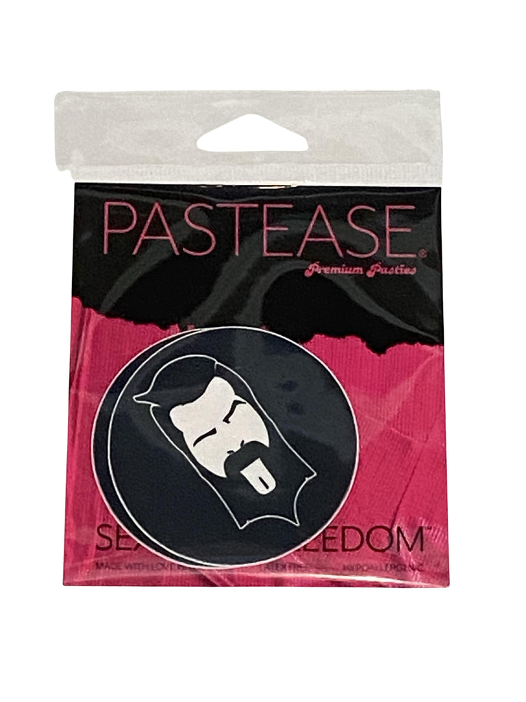 PASTEASE® Premium Pasties - THIGHBRUSH® Face Logo - Circle in Black