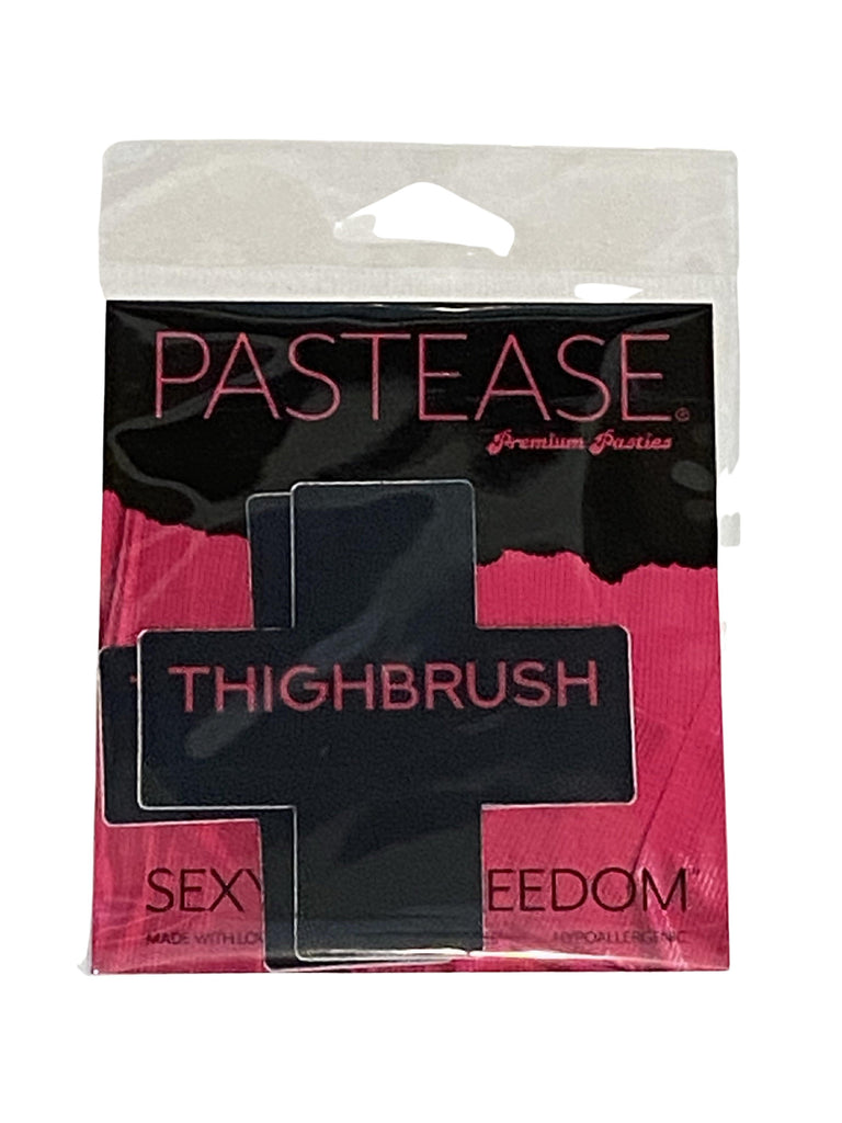 PASTEASE® Premium Pasties - THIGHBRUSH® "THIGHBRUSH" - Cross in Black