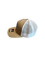 THIGHBRUSH® BEARD RIDING COMPANY - Trucker Snapback Hat - Khaki and White