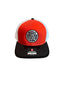 THIGHBRUSH® BEARD RIDING COMPANY - Trucker Snapback Hat - Orange/Black/White
